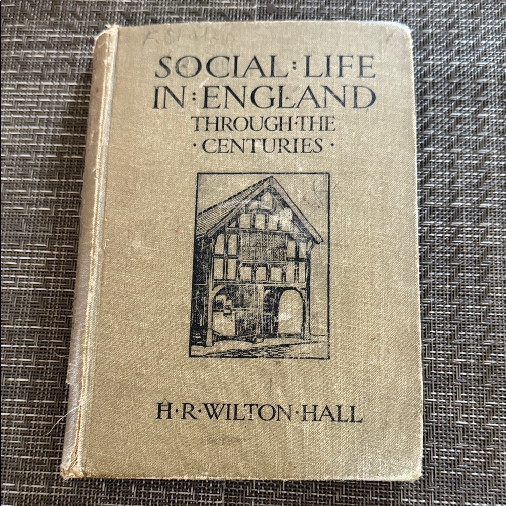 Antique book: Social Life in England